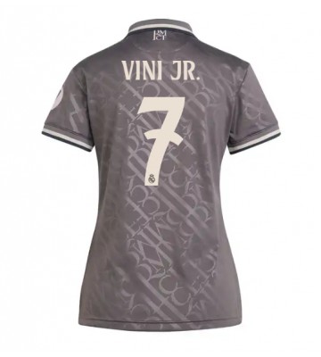 Real Madrid Vinicius Junior #7 Tercera Equipación Mujer 2024-25 Manga Corta